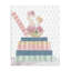 Fleurs pastel et livres sur toile, design par Lucille Price-658366545