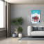 «Winter Holiday» par Omar Escalante, art mural sur toile, 26 po x 40 po