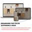Meuble-lavabo mural 48 po avec lavabo et armoires latérales