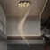 Pawnee Dimmable 10-Light Geometric Chandelier, Cylinder Foyer Chandelier With Raindrop Crystals