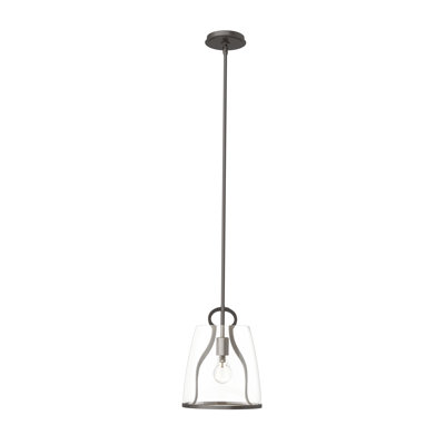 Luminaire suspendu en forme de dôme à 1 lumière Caliper