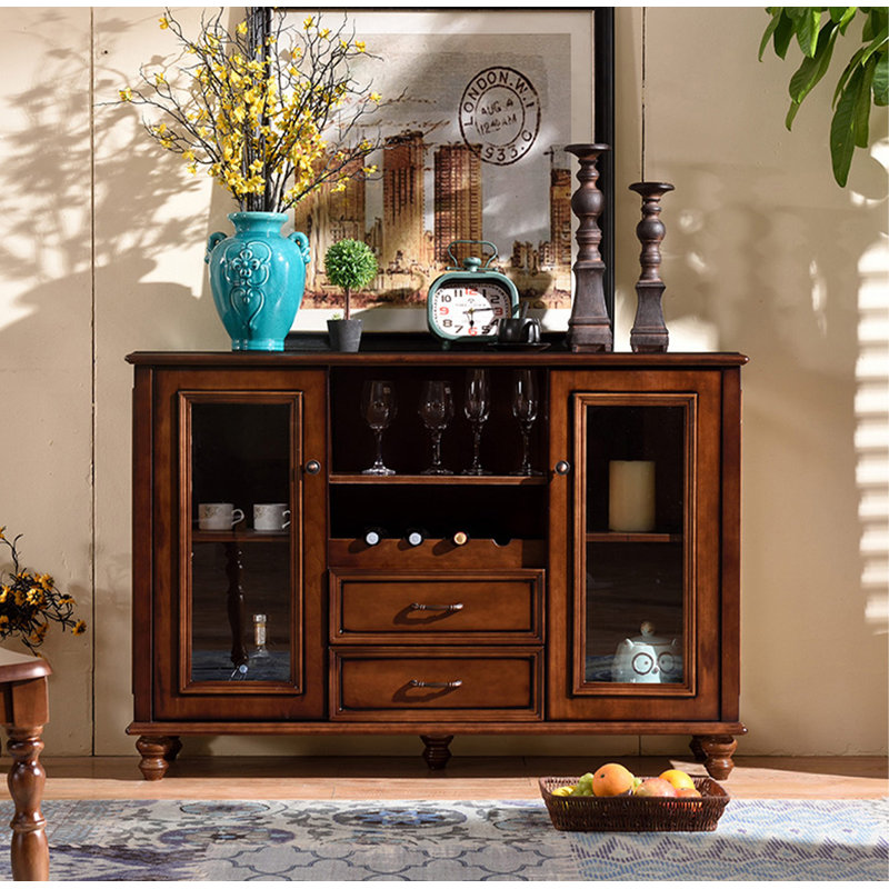 Buffet en bois massif de style américain