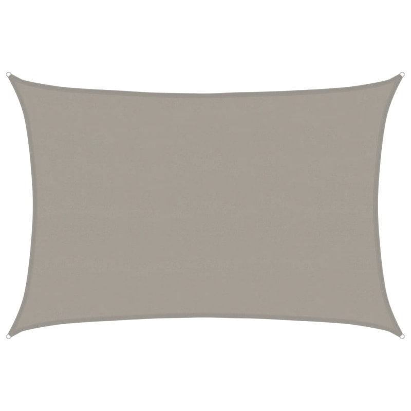 5m x 6m Rectangle Shade Sail, Grey