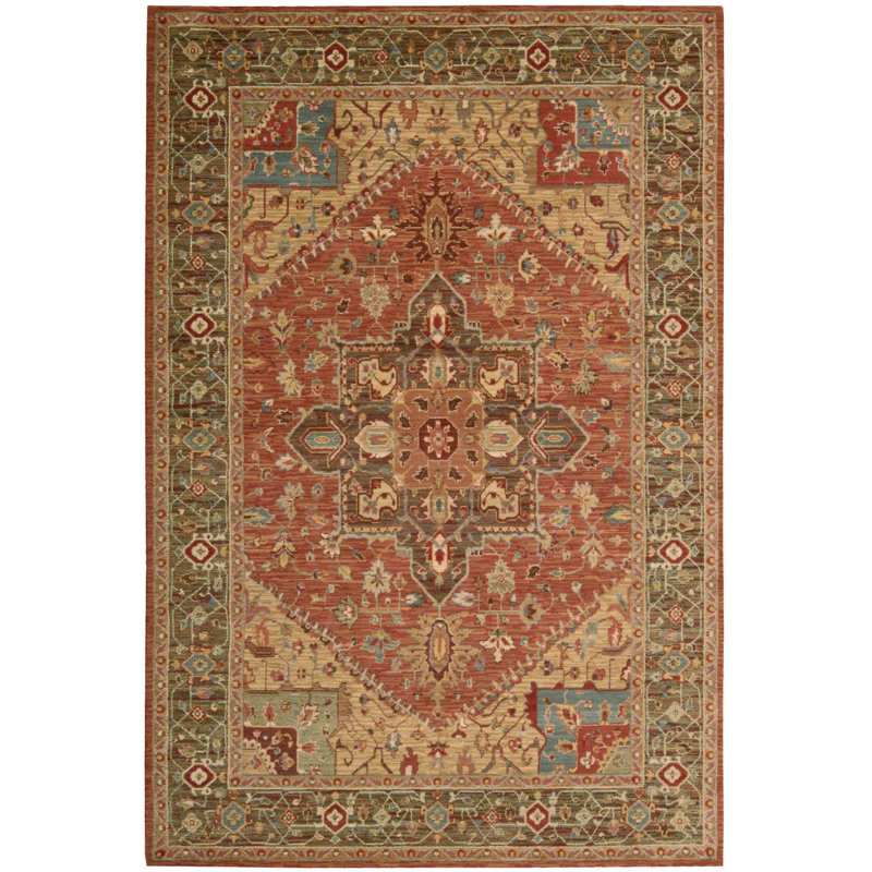 Jimena Wool Oriental Indoor Rug, Rectangle 3'6" x 5'6"
