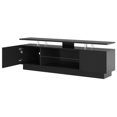 Console multimédia moderne avec rangement