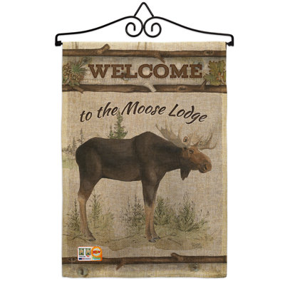 Drapeau de jardin Berau The Moose Lodge