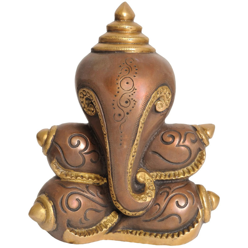 Ganesha stylisé de 7 po en laiton