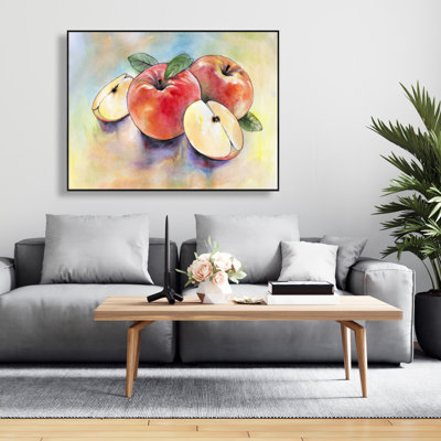 Art sur toile encadrée, "Récolte de pomme" | Décoration intérieure