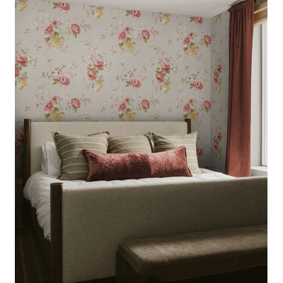  Papier peint motif floral parchemin et parchemin Designs
