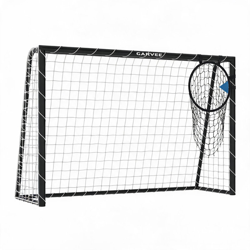 Barre de soutien arrière de soccer robuste 6 pi x 4 pi, structure en acier et filet en PEHD
