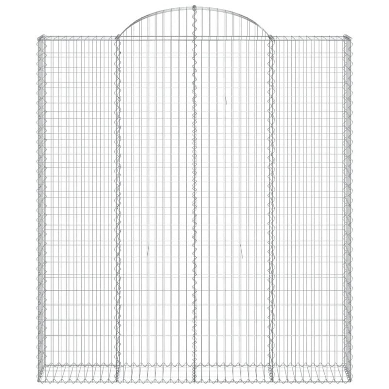 Bacilia Silver Metal Fence Panels Included, 30cm H x 240cm W