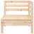 Ophelia & Co. Patio Sofa 2-Seater With Footstool Solid Wood Pine-1797274657