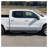 Carbon Steel Running Boards Compatible with 2007-2018 Chevy Silverado Crew Cab, Black Side Steps