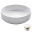 Kraus Viva Thin Ceramics Vessel Bathroom Sink with Pop-Up Drain
