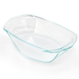 Soho Lounge Carnegie Hill 10 inch x 5.9 Inch x 2.6 Inch Tempered Glass Loaf Pan with Built-in Handles