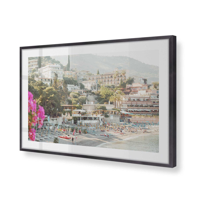 «Blossoms by the Bay», H 13,25 po x l 17,25 po x P 1,25 po, Cadre simple en zinc patiné