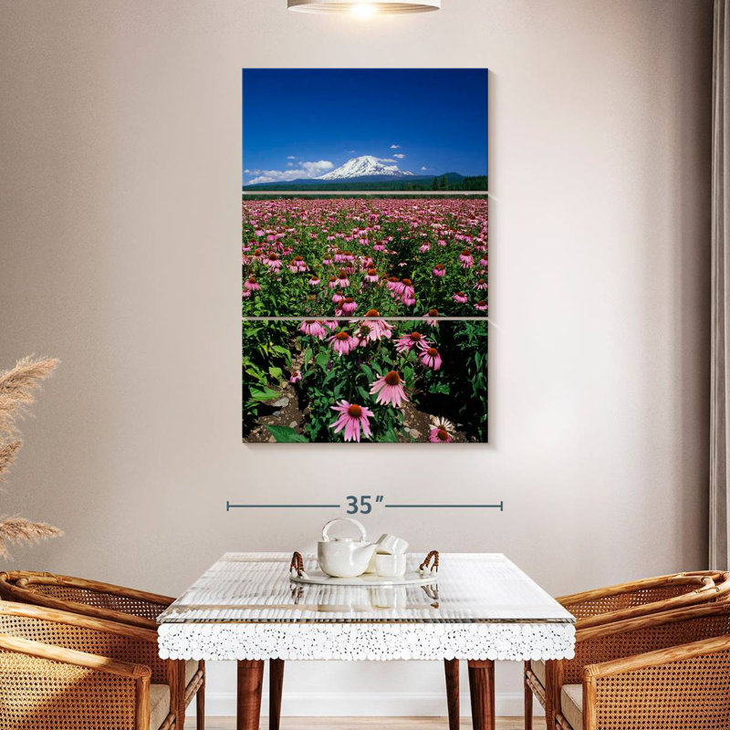 Harnek Echinacea Field, 50" H x 32" W