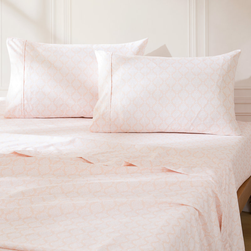 Ensemble de draps Romer, Ensemble de draps pour grand lit avec 4 taies d'or