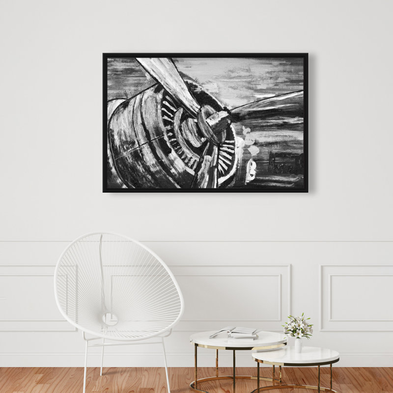 "Hélice d'avion rétro" sur toile