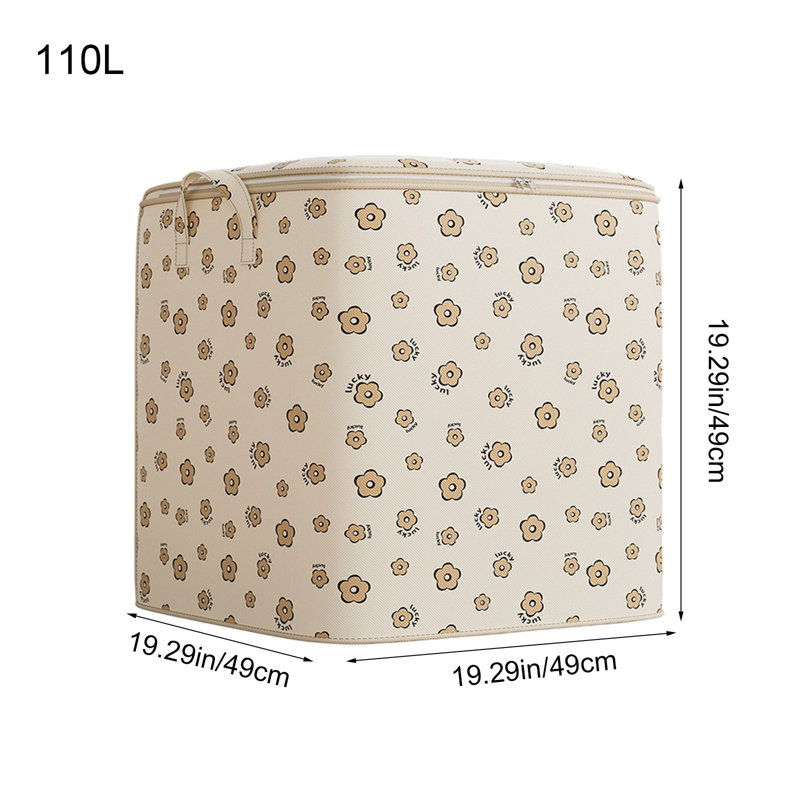  Thickened Double Zipper Storage Bags, Clothes Storage Bins Foldable Storage Containers with Reinforced Handles, Closet Organizers and Storage for Clothing, Sweater, Comforter, Bedding