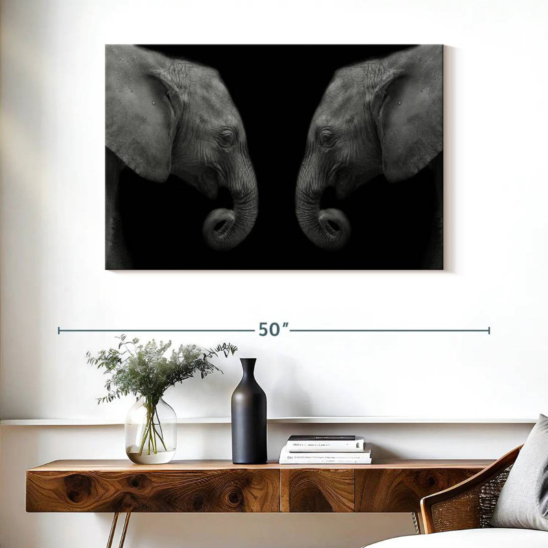 Elephant Sanctuary, 26" H x 39" W