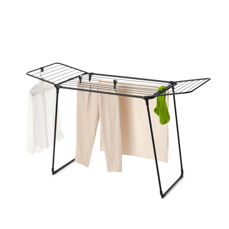 Brabantia Hangon Drying Rack Too, 97cm H x 159cm W x 58.8cm D, Black