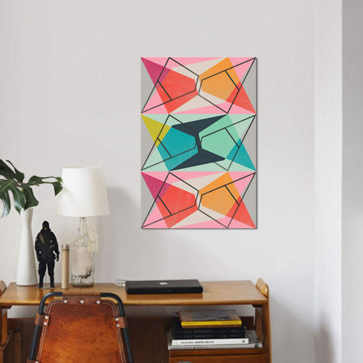 « color block iii », reproduction d’impression sur toile, H 18 po x l 12 po x P 1,5 po, Toile tendue, Pas de tapis
