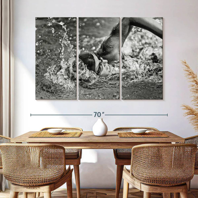 Sireci Olympic Swimmer, 28" H x 45" W