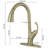 Single Hole Pull Out Kitchen Faucet With Sprayer Single Handle Kitchen Sink Faucets High Arc Brass Kitchen Basin Taps With Deck Plate-122499483