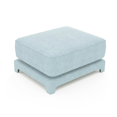 Chenille Ottoman For Living Room – Perfect Footrest, Spare Seat & Decorative Accent by Latitude Run