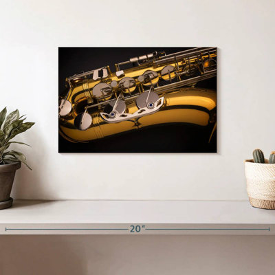 Abarca Shiny Golden Saxophone