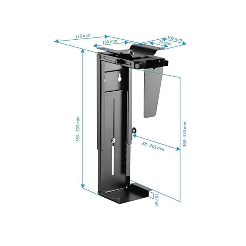 59.2cm H x 17.5cm W CPU Holder