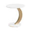 Ensemble de 2 tables basses gigognes, ensemble de tables basses orales et rondes, table industrielle pour le salon