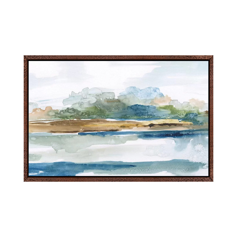 Blue Solace 1 Piece Painting on Canvas, 101.6 cm H x 66.04 cm W, Classic Wood Framed Canvas
