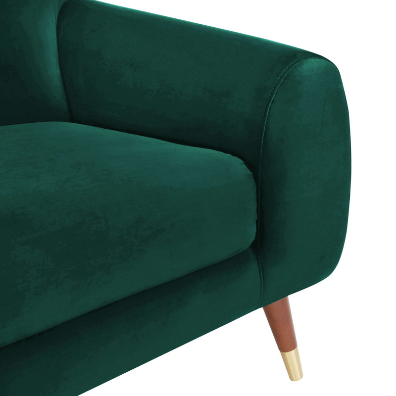 Elishah 96Cm Wide Tufted Armchair, Brown, Camel Boucle