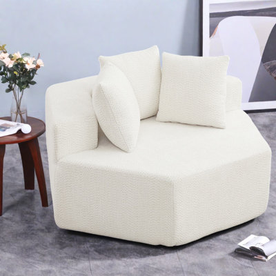 Chaises d'appoint modernes 2PCS Chenille