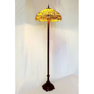 Lampe sur pied traditionnelle 64 po Ellie