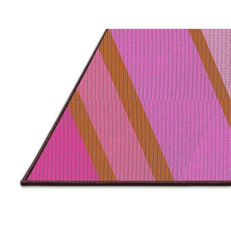 Tapis rose à motif rose/mehroon light, Rectangle 6 pi x 9 pi
