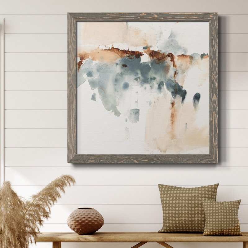 Oxide II - Cadre photo sur toile, H 20 po x l 20 po x P 1,5 po, gris