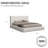 Cameron King Low Profile Bed White-119024689-101106169