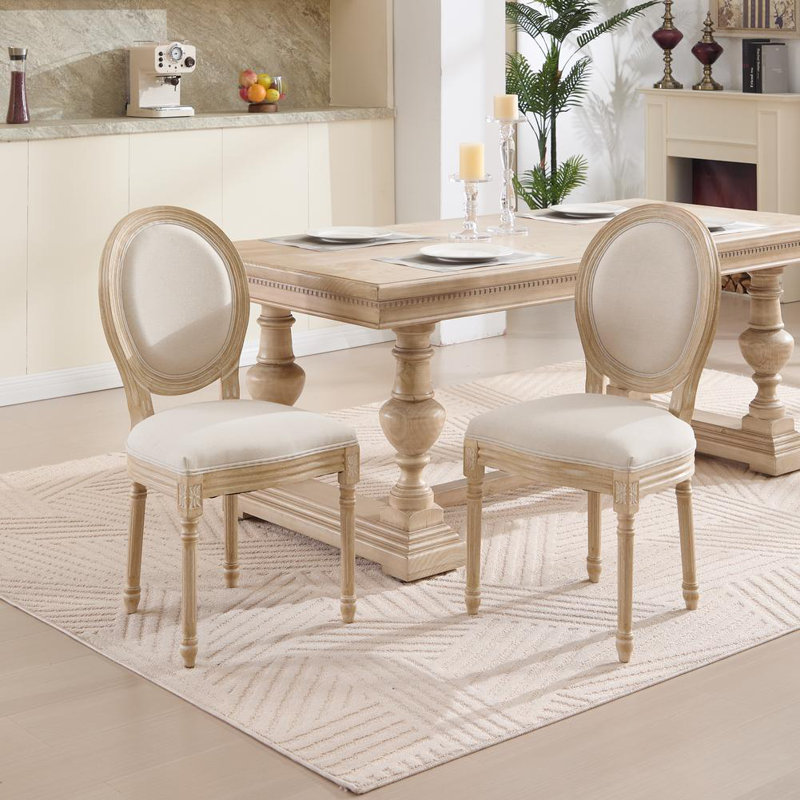 Chaise d'appoint rembourrée 37,8 po H (ensemble de 2)