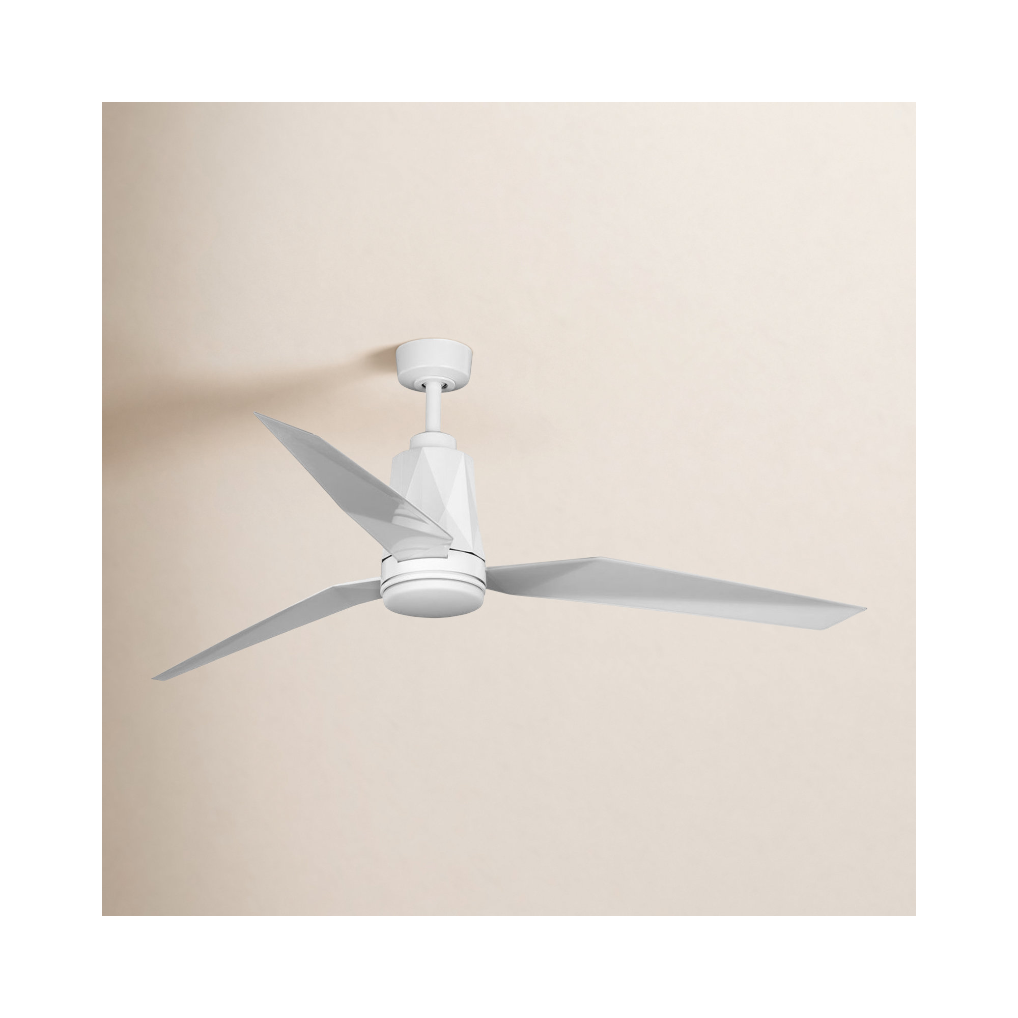 Bixby 60'' 3 Blade Ceiling Fan with Light Kit, White