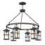 Lakehouse 6 -Bulb 29.75" H Outdoor Chandelier
