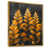 Toile avec cadre flottant or
