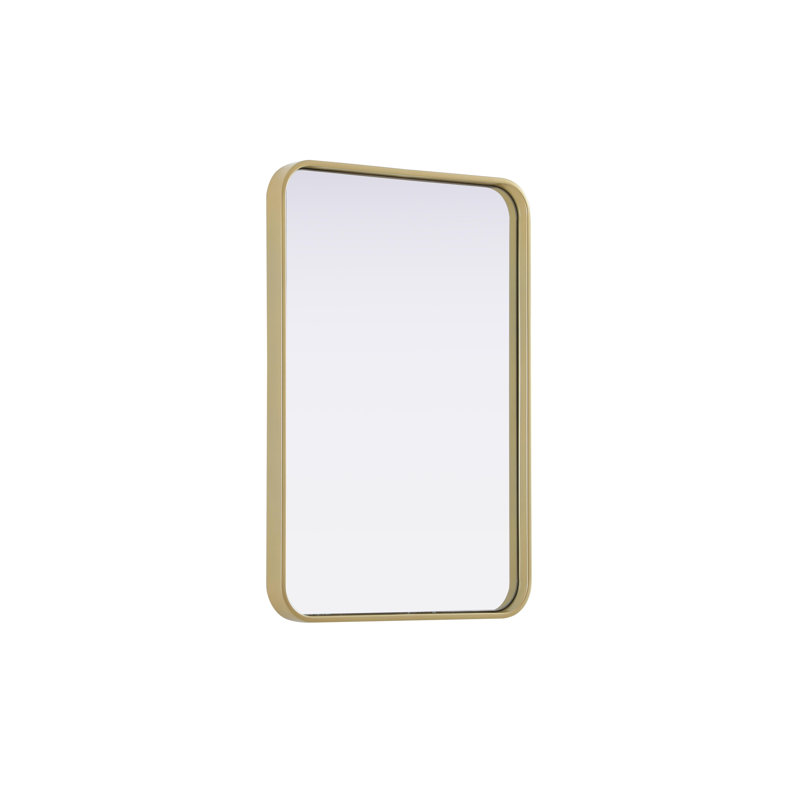 Erath Contour Metal Mirror, Brass, 30" x 20"