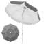 Parasol de plage de 6 pi, réglable en hauteur et inclinable, gris-1434413971