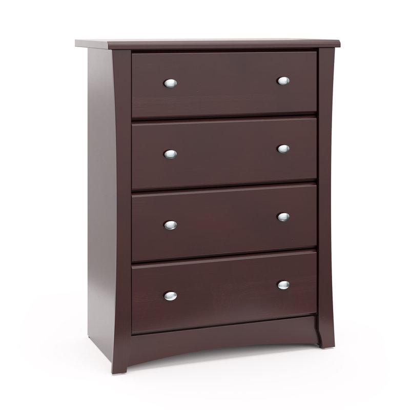 Crescent 4 Drawer Chest, Espresso