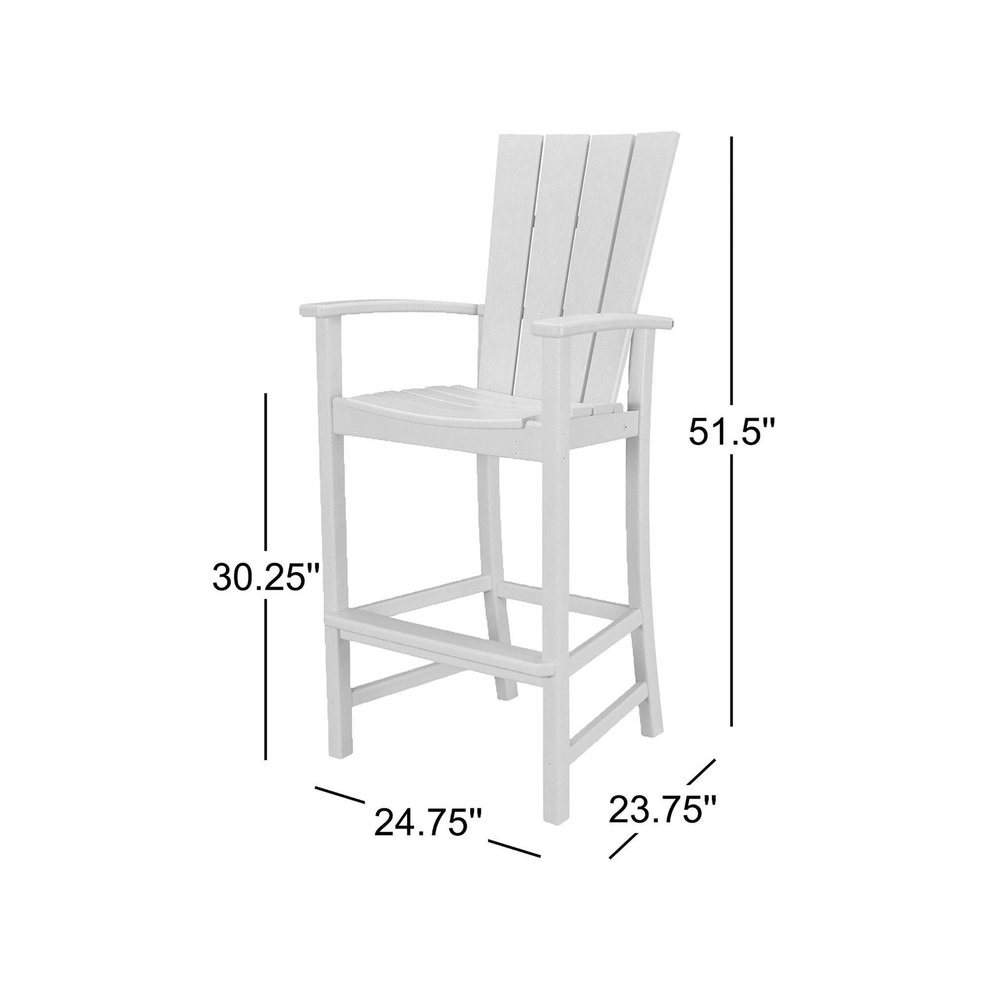 POLYWOOD Quattro Bar Set, Aruba