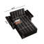 Canapé-lit de bureau d'ordinateur pliable de 65 pouces 3-en-1 de grande taille, canapé double en velours moderne, canapé-lit avec dossier réglable, sac et oreiller de rangement, bureau d'ordinateur portable de salon caché, avec port USB