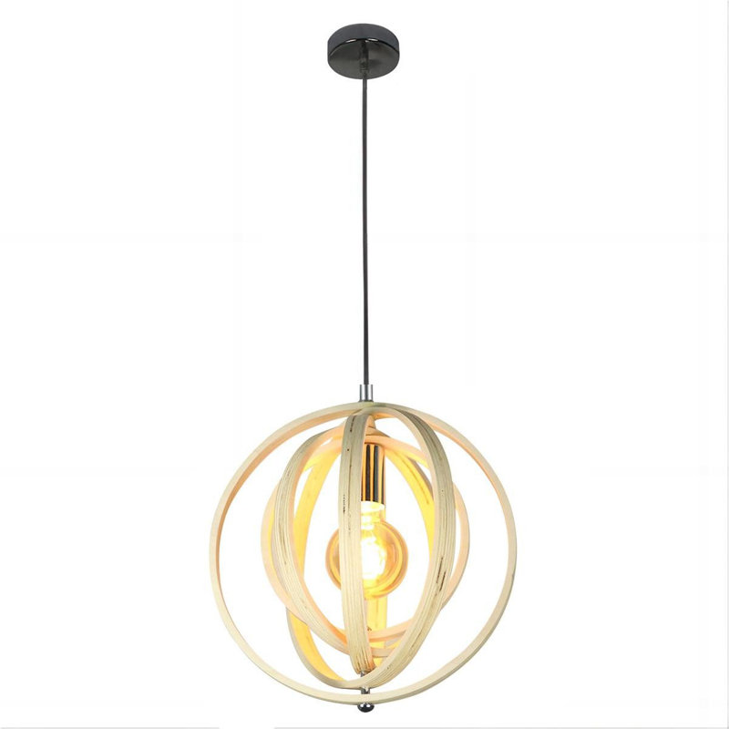 1 - Light Stainless Steel Geometric Pendant